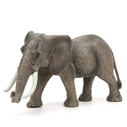 Tnfeeon Juguete Modelo Animal de Elefante Africano Realista, Juguete de estatuilla simulada sólida Colección de Criaturas maravillosas Regalo para niños