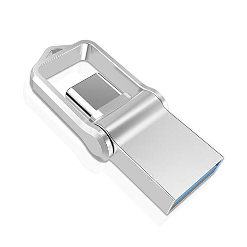 TOPESEL Memoria USB 32GB Tipo C USB 3.0 Dual 2 en 1 OTG Flash Drive Pendrives Impermeable, Mini Llave USB Portátiles para Samsung Galaxy S8, S8 Plus, Note 8, LG G6, V30, Google Pixel XL, Plata TOPESEL Memoria USB 32GB Tipo C USB 3.0 Dual 2 en 1 OTG Flash Drive Pendrives Impermeable, Mini Llave USB Portátiles para Samsung Galaxy S8, S8 Plus, Note 8, LG G6, V30, Google Pixel XL, Plata