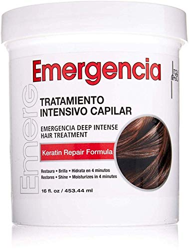 Toque Magico Emergencia 16OZ/453ML - tratamiento intensivo para el cabello, mascarilla keratina para cabello seco, teñido, con permanente, decolorado, rizado y dañado por el calor