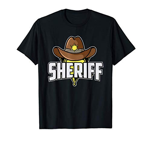 Traje de sheriff I Vaquero e indio I Occidental I Sheriff Camiseta