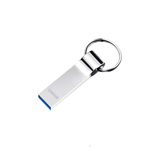 trancoss Memoria USB 1TB Pendrive USB 3.0 Impermeable Memory Sticks Flash Drive Alta Velocidad Pendrive Almacenamiento de Datos con Llavero para Almacenamiento y Respaldo(1000gb)