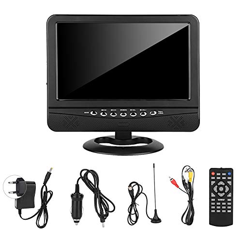 TV analógica de 100-240 V, TV portátil, reproductor de TV para automóvil, gran angular para el sistema de TV PAL/NTSC/SECAM,
