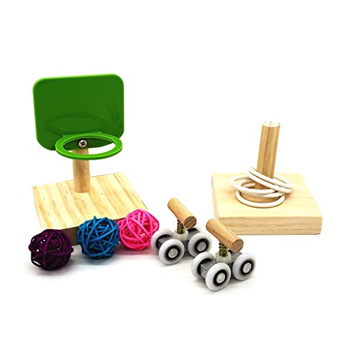 UNWSTYU 1Set Mascotas Pájaro Juguetes Masticar Loro Baloncesto Aro Prop Truco Mesa Anillo Mini Patines Patines Parakeet Inteligencia Entrenamiento Puzzle Regalos UNWSTYU 1Set Mascotas Pájaro Juguetes Masticar Loro Baloncesto Aro Prop Truco Mesa Anillo Mini Patines Patines Parakeet Inteligencia Entrenamiento Puzzle Regalos