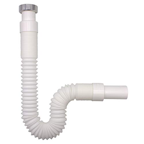 VARIOSAN Manguera de drenaje flexible 13972, 1 1/4" x 32 mm, sifón/trampa de olor para lavabo, extensible de 320-880 mm VARIOSAN Manguera de drenaje flexible 13972, 1 1/4" x 32 mm, sifón/trampa de olor para lavabo, extensible de 320-880 mm