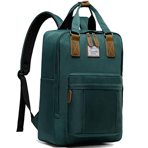 VASCHY Mochila Hombre,Vintage Mochilas Escolares Juveniles Mochila para Portatil 15.6 Pulgadas Mochila Casual Mochila Universidad Resistente al Agua Verde Oscuro VASCHY Mochila Hombre,Vintage Mochilas Escolares Juveniles Mochila para Portatil 15.6 Pulgadas Mochila Casual Mochila Universidad Resistente al Agua Verde Oscuro