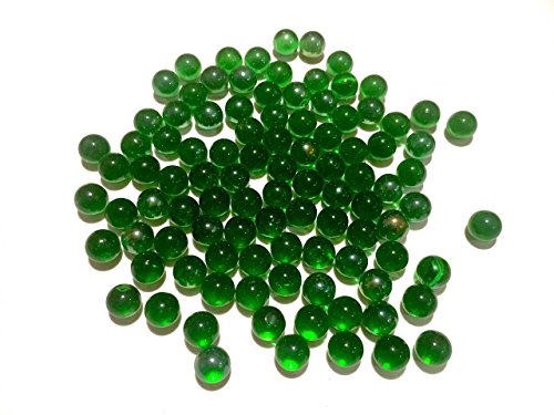 Vert foncé glasmurmeln Boules en Verre 16 mm de diamètre 500 g boules décoratives Transparent Murmel Décoration boule en verre de billes en verre Vert de Crystal King
