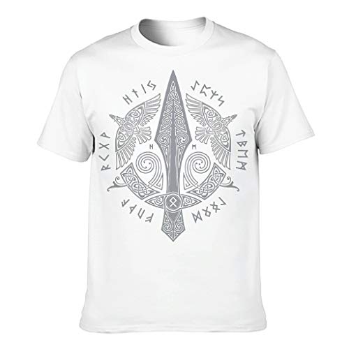 Viking Dolch Wikinger – Camiseta de algodón para hombre, estilo blanco XXXXL