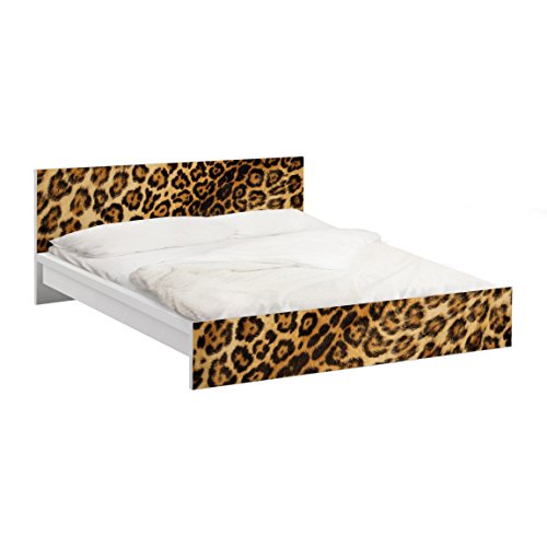 Vinilo adhesivo para muebles IKEA - Malm bed low 160x200cm Jaguar Skin, Größe:77cm x 177cm