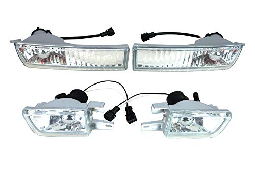 VINJET Juego de faros antiniebla delanteros de cristal transparente. VINJET Juego de faros antiniebla delanteros de cristal transparente.