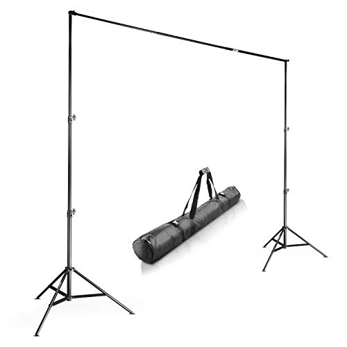 Walimex Pro Teleskop - Soporte telescópico para fondo fotográfico (225 - 400 cm), color negro