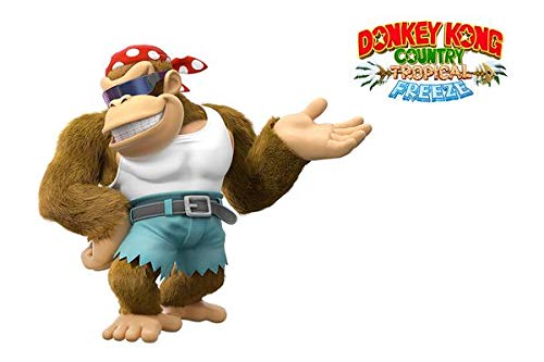 WOAIC Donkey Kong Country Tropical Freeze 2018 Pósteres For Bar Cafe Home Decor Painting Wall Sticker Frameless 24X36 Inch(60X90CM)