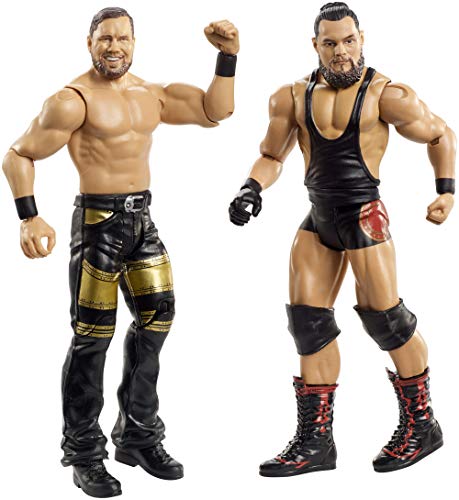 WWE- Pack de 2 Figuras de acción, Bo Dallas y Curtis Axel (Mattel GBN50), Multicolor