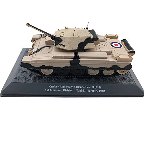 X-Toy 1/43 Scale Lunder Mark III A15 Tanque Modelo De Aleación del Ejército Británico, Regalo para Adultos Y Coleccionables, 5.9 Pulgadas X 2.4 Pulgadas