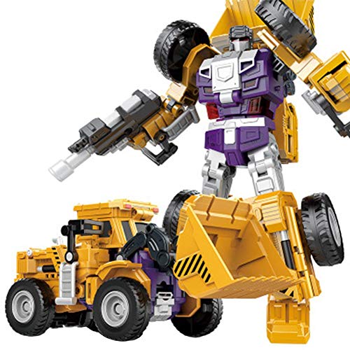 Yester Transformer Le Robot, vehículo de ingeniería de deformación, juguete para coche de deformación 6 en 1, serie de vehículos, robot, camión, maletero, carro elevador, grúa excavadora Bulldozer