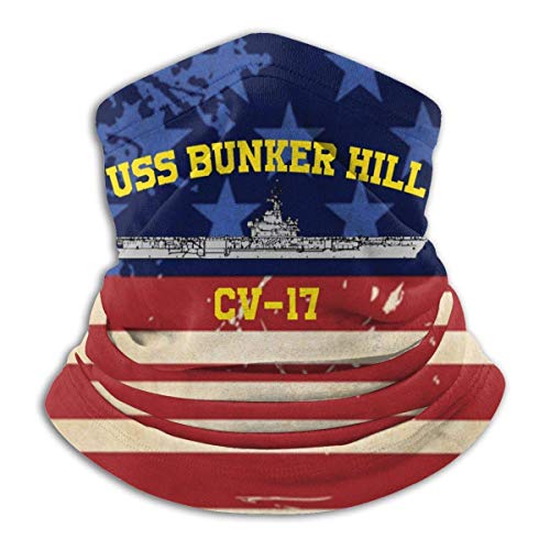 Yuanmeiju Tough Sombreros,Tube Scarf,Uss Bunker Hill Cv17 Outdoor Sports Neck Warmer Headband Pañuelo