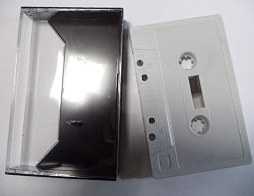 10 Cintas Virgenes Cassette Ferro 60 Minutos con Carcasa Color Blanco/Ref.4209