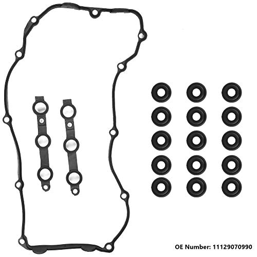 11 12 9070990 Juego de sellos de perno de junta de tapa de válvula, juego de sellos de perno de junta de tapa de válvula de motor de coche para E36 E38 E39 E46 11129070990