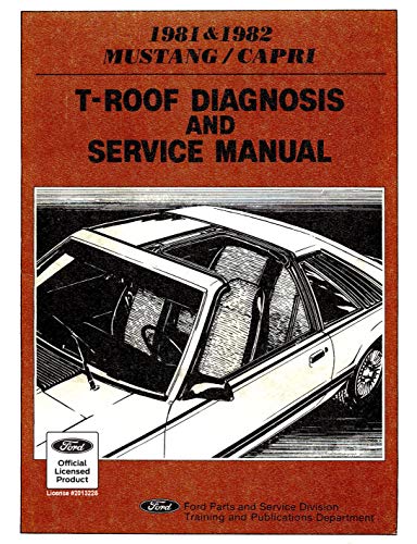 1981-1982 T-Roof Diagnosis and Service Manual (Mustang/Capri) (English Edition)