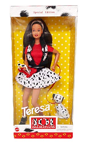 1997 Disney's 101 Dalmations Teresa Barbie Doll with Dalmation Special Edition
