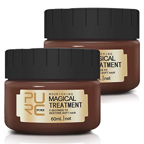 (2 PACK) Mascarilla Cabello Tratamiento, Moleculares Avanzadas Acondicionador Para El Cabello Tratamiento De RaíCes, 5 Segundos Para Restaurar El Cabello Suave, Cabello Seco Y DañAdo