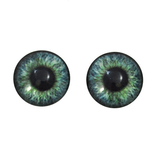 20 mm Azul Verde Cristal ojos par para fabricación de joyería, Art, Esculturas, colgantes, Cosplay, accesorios de muñecas, taxidermia, y más 20 mm Azul Verde Cristal ojos par para fabricación de joyería, Art, Esculturas, colgantes, Cosplay, accesorios de muñecas, taxidermia, y más