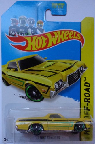 2014 Hot Wheels 72' Ford Ranchero Yellow 134/250 HW Off-Road HW Hot Trucks