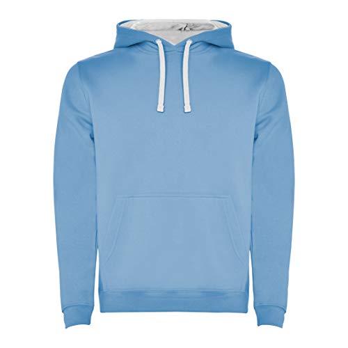 24 JOYAS Sudadera Azul con Capucha Unisex para Niños y Adultos con Bolsillo Canguro, Deporte y Casual, cómoda, Tacto Suave, Cordones y elástico en puños y Cintura (11/12)