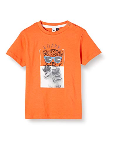 3 Pommes 3q10013 tee-Shirt MC Camiseta, Naranja (Orange 761), 6-9 Meses (Talla del Fabricante: 6/9M) para Bebés
