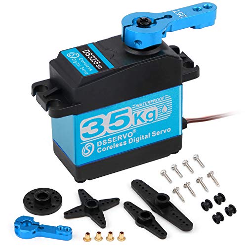 35KG Servo Motor Digital Full Metal Gear High Torque Impermeable DS3235 con 25T Servo Arm para RC Car Robot Control Angle 180 35KG Servo Motor Digital Full Metal Gear High Torque Impermeable DS3235 con 25T Servo Arm para RC Car Robot Control Angle 180