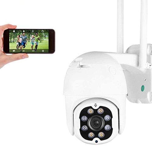 4MP Cámara de Seguridad WiFi Exterior, Aottom HD PTZ Camara Vigilancia Exterior, Cámara de Vigilancia, Audio de Dos Vías, Visión Nocturna 40M, Detección de Movimiento, Notificación de Alarma, IP66