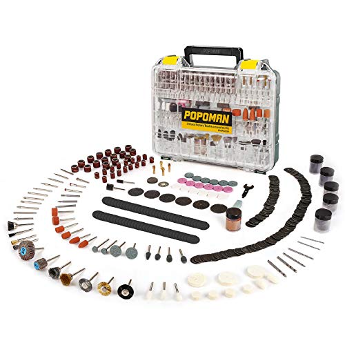 Accesorios de Herramientas Rotativas POPOMAN 313PCS, diámetro de mangos 1/8"(3.2mm) Grinder Universal Kit de Accesorios, para amoladora eléctrica de corte, amolado, lijado, afilado, tallado Accesorios de Herramientas Rotativas POPOMAN 313PCS, diámetro de mangos 1/8"(3.2mm) Grinder Universal Kit de Accesorios, para amoladora eléctrica de corte, amolado, lijado, afilado, tallado