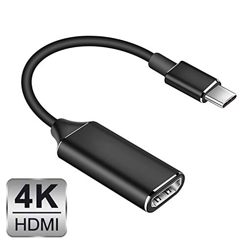 Adaptador USB C a HDMI, adaptador HDMI tipo C a 4K, compatible con Thunderbolt 3, salida de audio de vídeo para MacBook Pro 2018/2017/2016, MacBook Air, Samsung (negro) Adaptador USB C a HDMI, adaptador HDMI tipo C a 4K, compatible con Thunderbolt 3, salida de audio de vídeo para MacBook Pro 2018/2017/2016, MacBook Air, Samsung (negro)