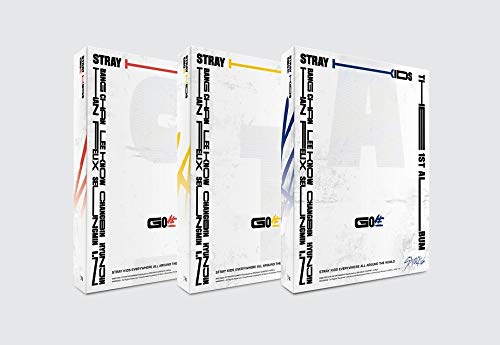 Álbum GO生 (Vol. 1) de Stray Kids, edición estándar, ventaja por pedido anticipado + póster plegado + set de fotografías adicional (ver. A)