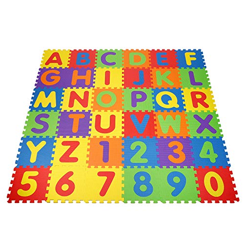 Alfombra Infantil Puzzle para Niños 36 Mat Espuma Letras Y Números Infantil Juego Alfombrillas 30.5 x 30.5cm Alfombra Infantil Puzzle para Niños 36 Mat Espuma Letras Y Números Infantil Juego Alfombrillas 30.5 x 30.5cm