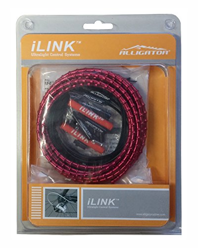 Alligator I-Link D Set de Cables y Fundas de Cambio, Unisex Adulto, Rojo, 5 mm