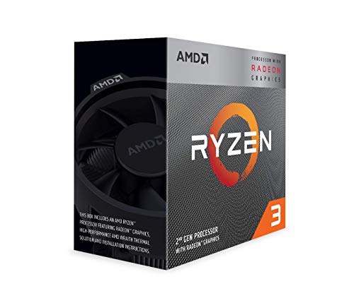 AMD 3200G Ryzen 3, Procesador con Disipador de calor Wraith Stealth (4 MB, 4 Núcleos, Velocidad de 4 GHz, 65W) AMD 3200G Ryzen 3, Procesador con Disipador de calor Wraith Stealth (4 MB, 4 Núcleos, Velocidad de 4 GHz, 65W)