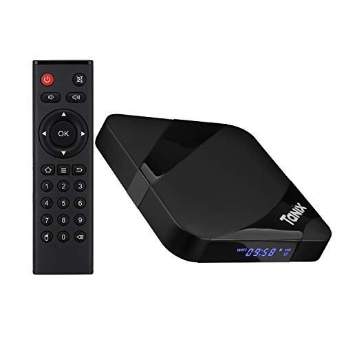 Android TV Box, 2020 TX3 MAX 2 GB RAM 16 GB ROM, Amlogic Quad-Core S905W 64 bits CPU, Tanix Android 9.0 4K 3D H.265 TV Box con BT 4.0