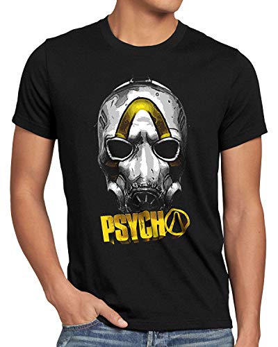 A.N.T. Psycho Gold Camiseta para Hombre T-Shirt Ego Shooter Multiplayer, Talla:L