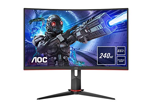 AOC Monitor Gaming C27G2ZU/BK - 27" Curved 1500R Full HD, 240Hz, 0,5 ms, VA, FreeSync Premium, 1920x1080, 300 cd/m, HDMI 2x2.0, Displayport 1x1.2