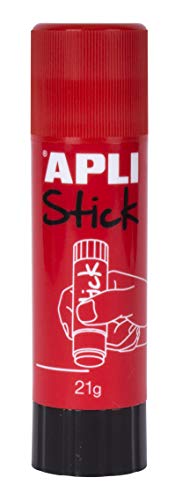 Apli Kids 12146 Pegamento de barra, Rojo, 21 g Apli Kids 12146 Pegamento de barra, Rojo, 21 g