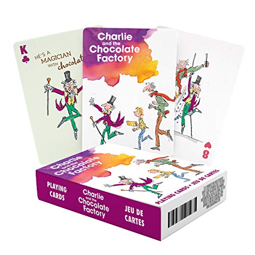 Aquarius Roald Dahl Charlie & Chocolate Factory - Juego de 52 cartas + Jokers (nm)