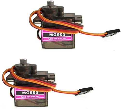 ARCELI P MG90S Metal Geared Micro Servo para RC Coche Barco Avión Helicóptero T-Rex Trex450 x 2 PCS ARCELI P MG90S Metal Geared Micro Servo para RC Coche Barco Avión Helicóptero T-Rex Trex450 x 2 PCS