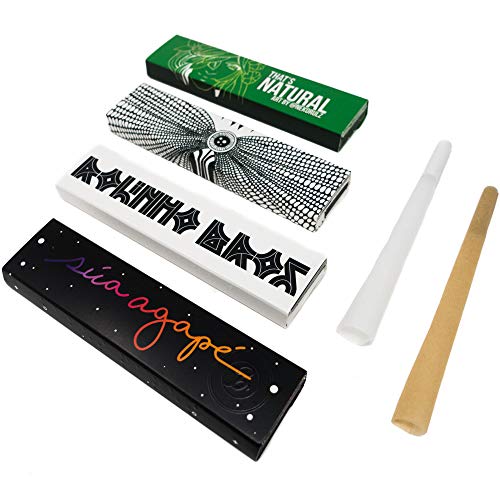 Artist Papes Pachamama Papel de Fumar - 4x 33 Rolling Papers King Size Slim para Conocimientos y Aficionados - Caja Largo de Edición Limitada de Papel de Liar