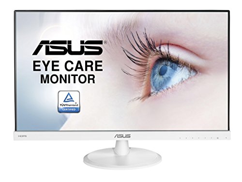 ASUS VC239HE-W - Monitor Full HD de 23" (1920 x 1080 píxeles, IPS, 16:9, sin marco, Flicker free, HDMI, 5 ms), color blanco