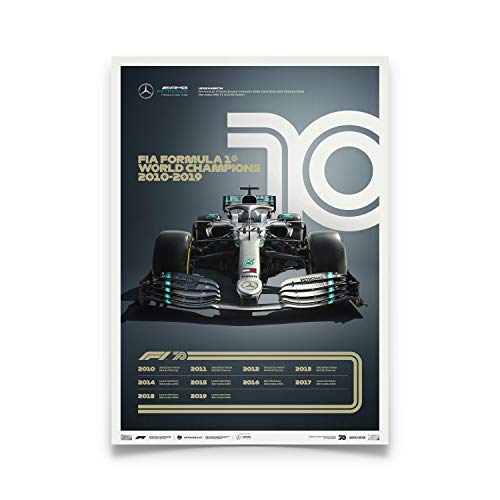 Automobilist | FÓRMULA 1® DÉCADAS - década de 2010 Mercedes-AMG Petronas F1 Team | Edición Limitada | Estándar Tamaño del cartel