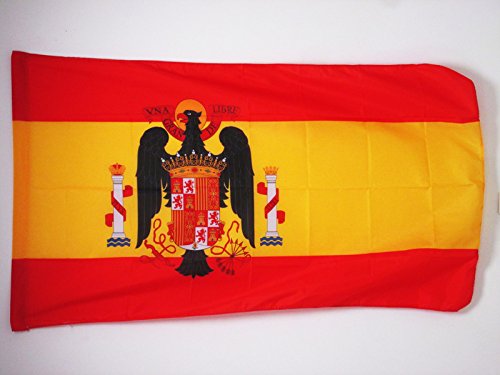 AZ FLAG Bandera de ESPAÑA DE Franco 1945-1977 150x90cm para Palo - Bandera FRANQUISTA ESPAÑOLA 90 x 150 cm