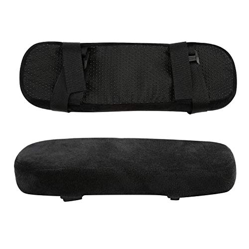 Ballery Almohadilla para Reposabrazos de Silla de Oficina, Antideslizante Ergonómica Fundas Sillas Oficina Almohada de Espuma Viscoelástica Cubierta de Apoyabrazos para Alivio de Codos y Antebrazos Ballery Almohadilla para Reposabrazos de Silla de Oficina, Antideslizante Ergonómica Fundas Sillas Oficina Almohada de Espuma Viscoelástica Cubierta de Apoyabrazos para Alivio de Codos y Antebrazos