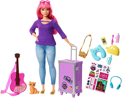 Barbie Muñeca Daisy vamos de viaje con accesorios (Mattel FVV26)