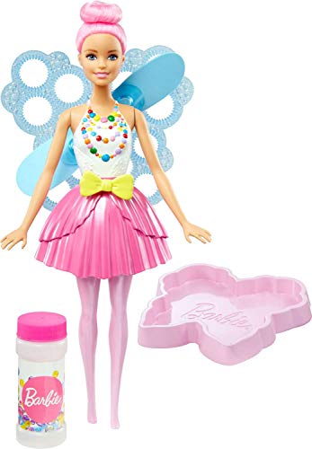 Barbie Muñeca Hada Burbujas mágicas, Color rosafarbenes haar (Mattel DVM95)