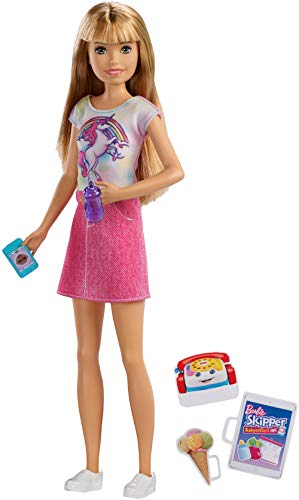 Barbie Skipper Muñeca rubia canguro de bebés con accesorios (Mattel FXG91) , color/modelo surtido